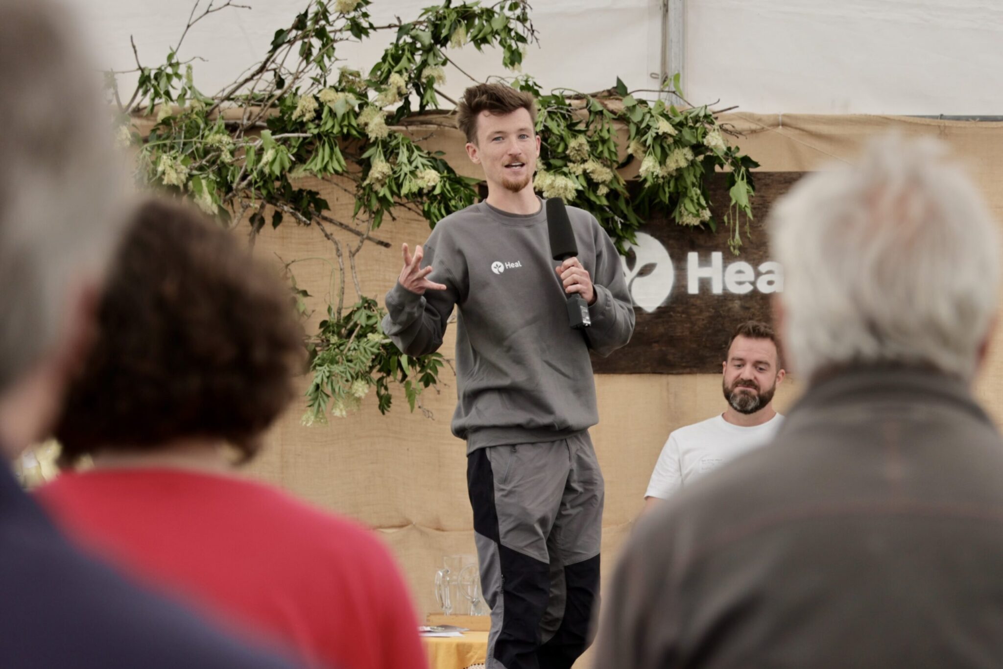 Heal rewilding staff giving a talk